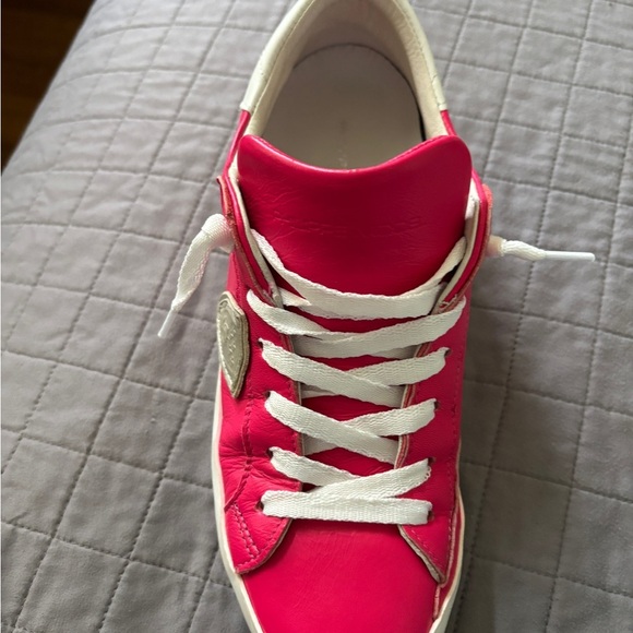 Philippe Model women’s hot pink Sneakers with silverAccents - Picture 10 of 14